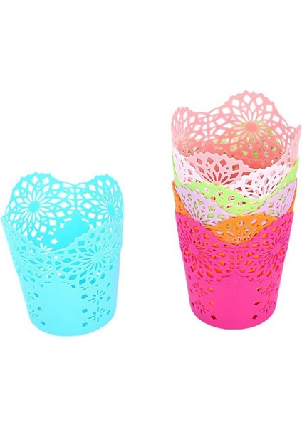 Turuncu Tarzı Yaratıcı Hollow Güller Kalem Kalem Tutucu Fırça Saklama Kabı Masa Düzenleyici Plastik Kırtasiye Kalemlik Ofis Malzemeleri (Yurt Dışından) modelleri