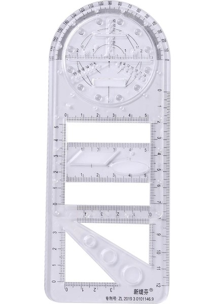 Stilb Stili Çok Fonksiyonlu Geometrik Cetveller Çizim Şablonu Ölçüm Cetveli Matematiksel Stereo Geometri Şablonu Çizim Malzemeleri (Yurt Dışından) fiyatları