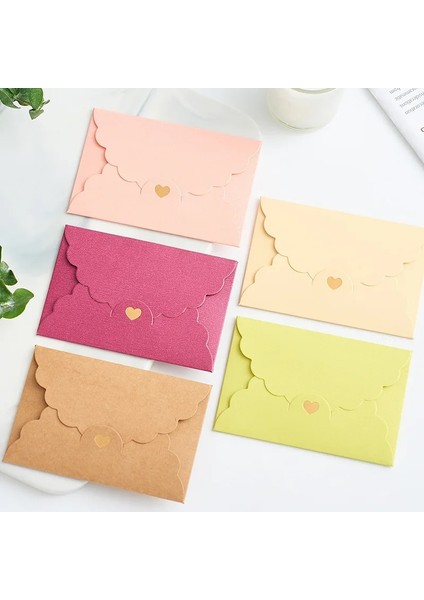 Kırmızı Stil (10 Adetlot) 10.5*7cm Mini Inci Kraft Kağıt Yaldız Aşk Zarfı Banka Kartı Vıp Üyelik Ambalaj Zarfı (Yurt Dışından) fiyatları