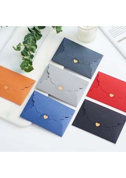 Kırmızı Stil (10 Adetlot) 10.5*7cm Mini Inci Kraft Kağıt Yaldız Aşk Zarfı Banka Kartı Vıp Üyelik Ambalaj Zarfı (Yurt Dışından) fırsatları