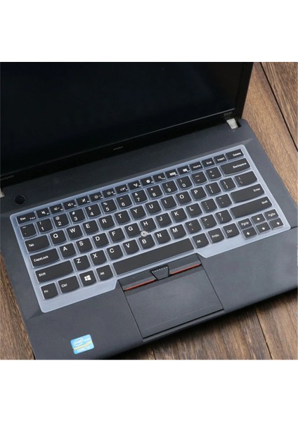 F Tarzı 14 ''silikon Su Geçirmez Anti-Toz Laptop Klavye Koruyucusu Lenovothinkpad Dizüstü Klavyesi Kapak Ofis Malzemeleri Masa Seti (Yurt Dışından)