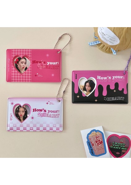 C Tarzı Mınkys Yeni Varış Kawaii Süt Aşk Kalp Kpop Fotocard Kart Tutucu Fotoğraf Koruyucu Idol Fotoğraf Kollu Okul Kırtasiye (Yurt Dışından) fiyatları