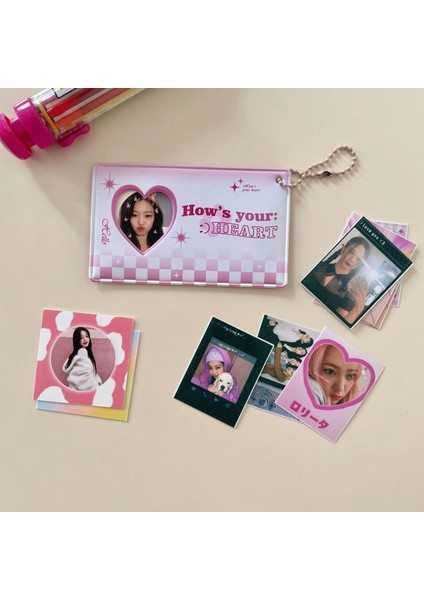 C Tarzı Mınkys Yeni Varış Kawaii Süt Aşk Kalp Kpop Fotocard Kart Tutucu Fotoğraf Koruyucu Idol Fotoğraf Kollu Okul Kırtasiye (Yurt Dışından) indirimleri