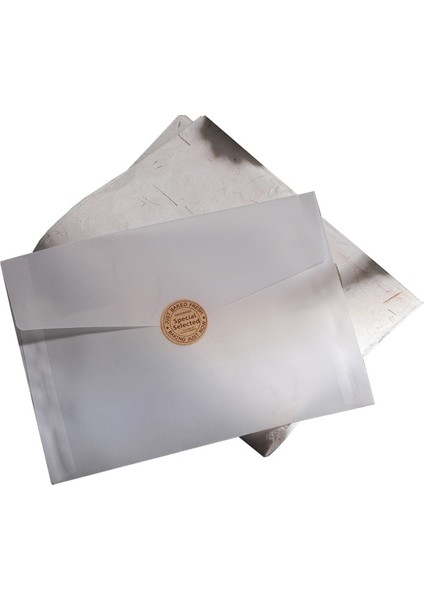 Dıy Kuru Çiçekler Stili Çok Özel Yarı-Şeffaf Sülfürik Asit Kağıt Zarflar Dıy Kartpostal Kart Depolama Düğün Davetiyesi Hediye Paketleme (Yurt Dışından)