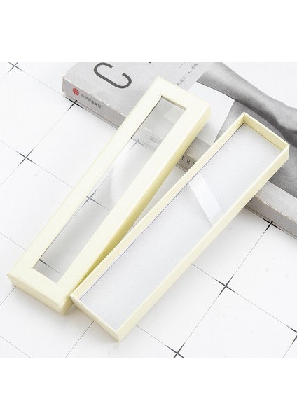 Beyaz Stil Kalem Kutusu Kağıt Kutusu Takı Hediye Kalem Kutusu Cennet ve Dünya Kapak Hediye Kutusu Kırtasiye (Yurt Dışından)