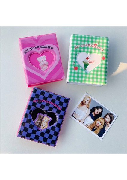Kolye-Ayı Tarzı Sharkbang Kawaii 3 Inç Kartpostallar Albümü Leeves Catbearcherry Satranç Tahtası Saklama Kartı Çantası Idol Kartı Organizatör Toplamak (Yurt Dışından) fiyatları