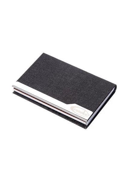 Siyah Stil Lazer Kazınmış Logo Lüks Kredi Kartı Sahibi, Kartvizit Sahibi, Koruyucu Kabuk Cüzdan, Metal Ticari Banka Kartı Cüzdanı (Yurt Dışından)