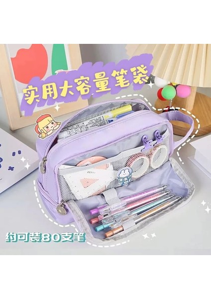 Bir Stil Kızlar Için Kalem Kutuları Okul Malzemeleri Kalem Çantası Büyük Kapasiteli Kalem Kutusu Sevimli Kalem Kutusu Kore Kırtasiye (Yurt Dışından) fırsatları