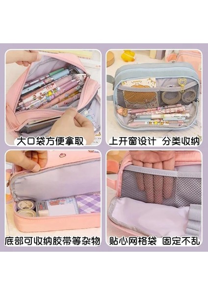 Bir Stil Kızlar Için Kalem Kutuları Okul Malzemeleri Kalem Çantası Büyük Kapasiteli Kalem Kutusu Sevimli Kalem Kutusu Kore Kırtasiye (Yurt Dışından) indirimleri