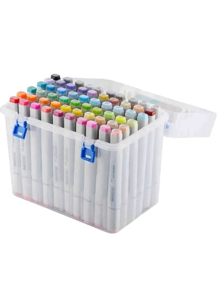 80 Slot Plastik Taşıma Marker Kutusu Tutucu Depolama Organizatör Kutusu Boya Kroki Işaretleyiciler-Işaretleyiciler Kalem Için 18 M'ye Kadar Uyar (Yurt Dışından) modelleri