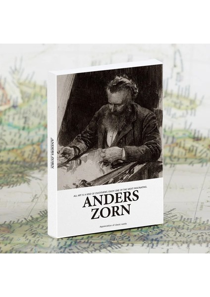 Anderszorn Tarzı 30 Yapraklık Sanat Müzesi Serisi Ünlü Sanatçılar Ingilizce Kartpostallar Zarflar Sanat Eseri Kartpostallar Monet, Picasso, Van Gogh'un Eserleri (Yurt Dışından)