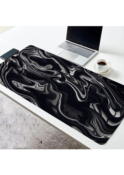 No.5 Tarzı Bilgisayar Mouse Pad Strata Sıvı Oyun Aksesuarı Mousepad Soyut Büyük Boy Mousemat Oyun Kauçuk Kaymaz Alt Halı (Yurt Dışından) fırsatları