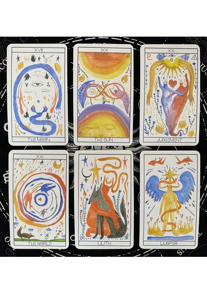 Çok Renkli Stil Ingilizce Sürüm Tarot Tarot Kartları Pdf Kılavuzlu Yeni Başlayanlar Için Astroloji Altın Kehanet Aracı (Yurt Dışından) indirimleri