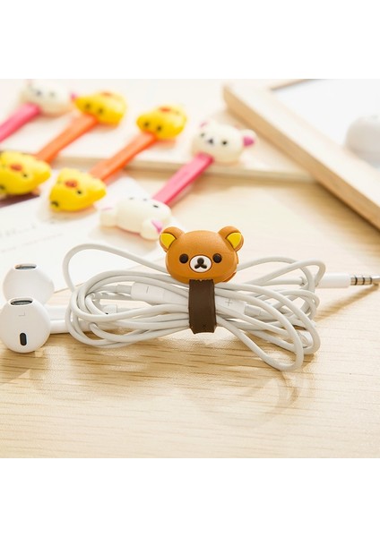C-3 Adet Tarzı 3 Adet Kawaii Kablo Bobin Sarıcı Koruyucu Veri Hattı Kablosu Koruyucu Kılıf USB Tel Hat Kablosu Kulaklık Kırtasiye Tutucu Ayı Civciv (Yurt Dışından) fiyatları