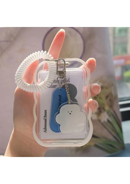 Pembe Tarzı Bulut Şekli Kart Kol Idol Fotoğraf Kol Fotocardlar Koruyucu Kılıf Anahtarlık Ins Sevimli Fotoğraf Çerçeveli Çanta Kolye Elastik Halat (Yurt Dışından) fiyatları