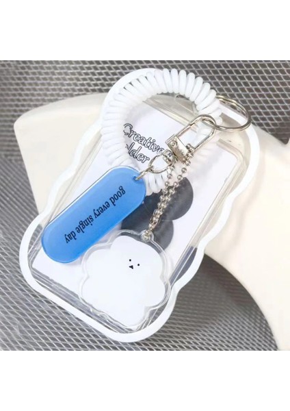 Pembe Tarzı Bulut Şekli Kart Kol Idol Fotoğraf Kol Fotocardlar Koruyucu Kılıf Anahtarlık Ins Sevimli Fotoğraf Çerçeveli Çanta Kolye Elastik Halat (Yurt Dışından) fırsatları