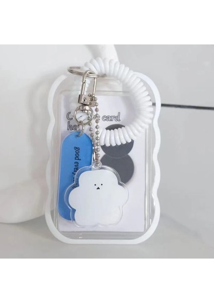 Pembe Tarzı Bulut Şekli Kart Kol Idol Fotoğraf Kol Fotocardlar Koruyucu Kılıf Anahtarlık Ins Sevimli Fotoğraf Çerçeveli Çanta Kolye Elastik Halat (Yurt Dışından) indirimleri