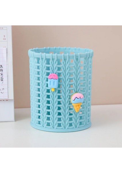 P Tarzı Sevimli Görünüm Hafif Renkli Hollow Kalem Kalem Tutucu Makyaj Kozmetik Organizatör Yurt Için (Yurt Dışından)