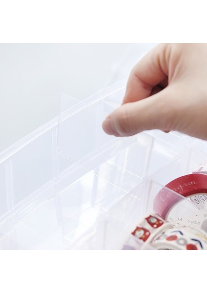 L Tarzı Üç Katmanlı Saklama Kutusu Şeffaf Saklama Kutusu Bant Washi Bant Etiket Çeşitli Eşyalar Kalemler Günlüğü Kırtasiye (Yurt Dışından) indirimleri