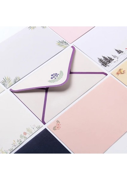 E Stili 6 Adet A5 Mektup Yazma Kağıdı ve Mektup Kağıdı Zarf Seti Güzel Çiçek Yazma Kırtasiye Zarf Seti Okul Kırtasiye (Yurt Dışından) modelleri