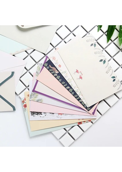 E Stili 6 Adet A5 Mektup Yazma Kağıdı ve Mektup Kağıdı Zarf Seti Güzel Çiçek Yazma Kırtasiye Zarf Seti Okul Kırtasiye (Yurt Dışından) indirimleri