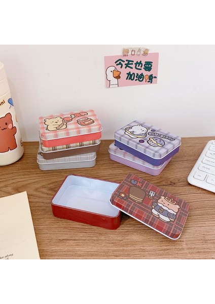 No.8 Tarzı Ins Kore Yara Bandı Saklama Kutusu Sevimli Karikatür Ayı Tavşan Saç Tokası Maskeleme Bandı Yara Bandı Saklama Çantası Mini Kırtasiye Malzemesi Saklama Kutusu (Yurt Dışından) indirimleri