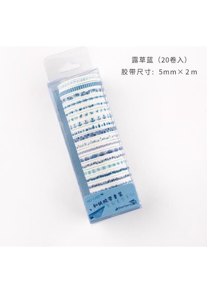 D Stili Ack Çok Renkli Washi Bant Scrapbooking Dekoratif Yapışkan Bantlar Kağıt Japon Kırtasiye Sticker (Yurt Dışından)