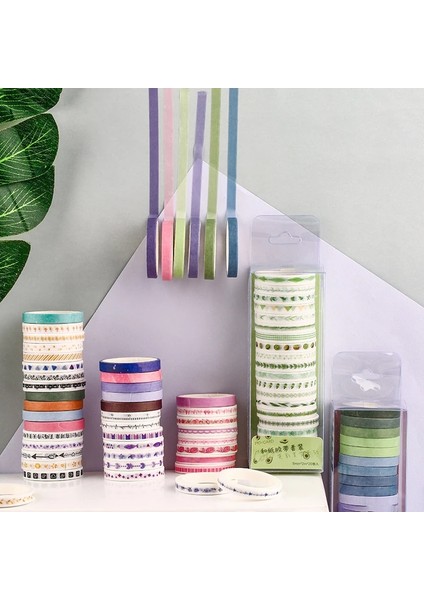 D Stili Ack Çok Renkli Washi Bant Scrapbooking Dekoratif Yapışkan Bantlar Kağıt Japon Kırtasiye Sticker (Yurt Dışından) fırsatları