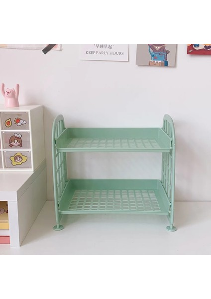 Yeşil Stil Masaüstü Düzenleyici Ins Kore Yaratıcı Sadelik Düz Renk Kırtasiye Malzemesi Saklama Kutusu Sevimli Kozmetik Tutucu Officestudent Kaynağı (Yurt Dışından)