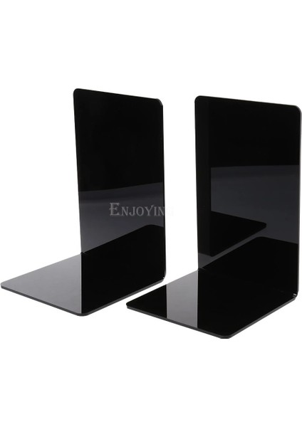 M Tarzı 2 Adet Siyah Akrilik Kitap Ayracı L Şeklinde Masa Düzenleyici Masaüstü Kitap Tutucu Okul Kırtasiye Ofis Aksesuarları (Yurt Dışından)