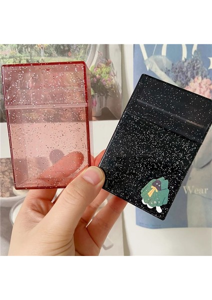 Siyah Stil 3 Inç Polaroid Fotoğraf Saklama Kutusu Blingbling Şeffaf Fotoğraf Saklama Kutusu Fotoğraflı Kart Sahibinin Kart Sahibinin Instax Polaroid Albümleri (Yurt Dışından) modelleri