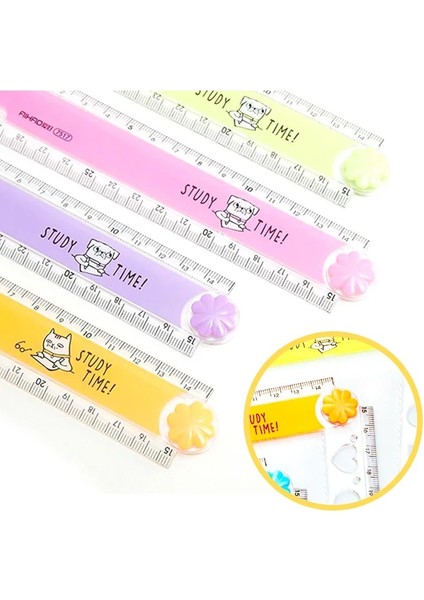 Mor Tarzı 30 cm Yeni Sevimli Kawaii Çalışma Süresi Renkli Katlanır Cetvel Çok Fonksiyonlu Dıy Çizim Cetveller Çocuklar Öğrenciler Için Ofis Okul Kırtasiye (Yurt Dışından) fiyatları
