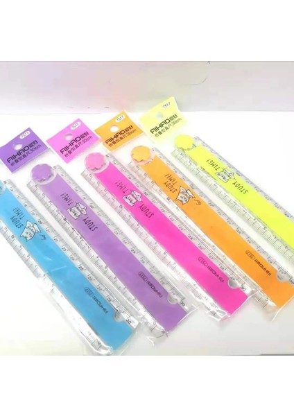 Mor Tarzı 30 cm Yeni Sevimli Kawaii Çalışma Süresi Renkli Katlanır Cetvel Çok Fonksiyonlu Dıy Çizim Cetveller Çocuklar Öğrenciler Için Ofis Okul Kırtasiye (Yurt Dışından) indirimleri