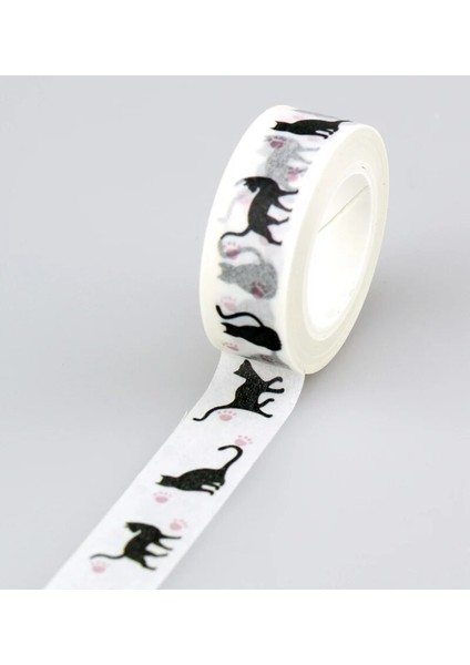 NO.215 Tarzı Dekor Washi Bant Hayvan Seti Llamas Köpek Kedi Flamingo Fil Kutup Ayısı Kuşlar Dıy Maskeleme Bantları Okul Ofis Malzemeleri (Yurt Dışından)