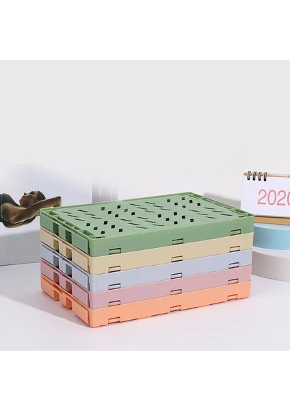 NO.331 Tarzı Lolede Katlanabilir Plastik Saklama Sepeti Masa Düzenleyiciler Çeşitli Eşyalar Saklama Kutusu Kırtasiye Okul Organizador Ofis Aksesuarları (Yurt Dışından) indirimleri