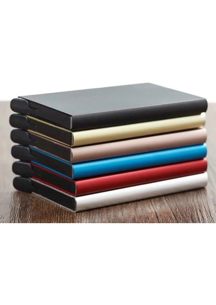 Mavi Stil Otomatik Pop-Up Kartvizitlik Yaratıcı Alüminyum Kart Sahibinin Metal Kutu Kapağı Kredi Erkekler Kartvizitlik Kart Cüzdanı (Yurt Dışından) fiyatları