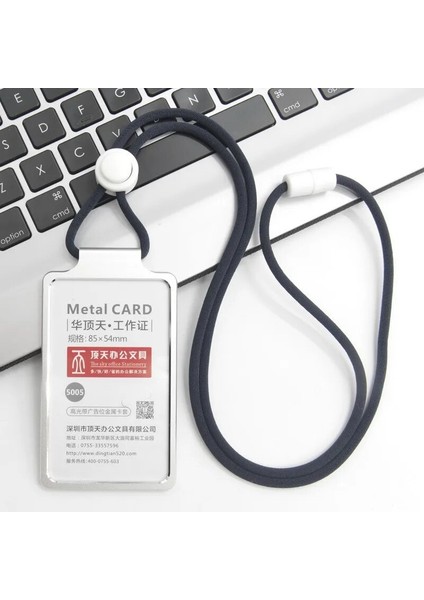 Mavi Stil Kimlik Kartı Tutucu Kartvizit Tutucu Masa Aksesuarları Fotocard Tutucu Alüminyum Alaşımlı Ofis Malzemeleri Kırtasiye Tutucu Kartlar (Yurt Dışından) indirimleri