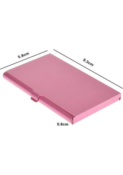 Siyah Stil Lüks Alüminyum Alaşımlı Kartvizitlik Metal Kutu Kapağı Erkek Kadın Cüzdan Cep Kartvizitlik Kredi Kartı Kimlik Durumda Renkli (Yurt Dışından) indirimleri