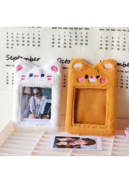 Beyaz Stil Kpop Hayvan Keychaotocard Tutucu Oto Otobüs Kartı Tutucu Koruyucu Kapak Kılıf Çanta Kolye Kırtasiye (Yurt Dışından) indirimleri