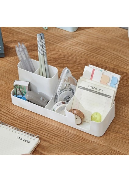 Wt Stili Çok Fonksiyonlu Masaüstü Kalem Tutucu Ofis Okul Saklama Kutusu Beyaz Plastik Kutu Masa Kalem Kalem Organizatör Cep Telefonu Braketi (Yurt Dışından) fiyatları