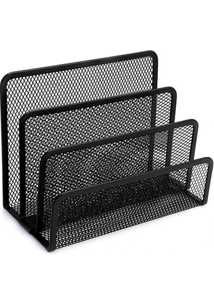 Siyah Stil Siyah Örgü Dosya Düzenleyici Mektup Sıralayıcısı Posta Iş Belge Tepsisi Masası Ofis Dosya Düzenleyici Tutucu Organizador Escritorio (Yurt Dışından) indirimleri
