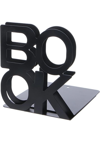 Siyah Stil Alfabe Şekilli Metal Kitap Ayracı Demir Destek Tutucu Masa Kitaplar Için Standları (Yurt Dışından)
