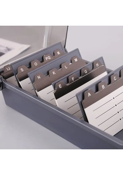 Büyük Kapasiteli Ayırıcı Dizin Sekmeleri Kartvizitlik Isim Kartı Saklama Kutusu Organizatör Kılıfı (Yurt Dışından) modelleri