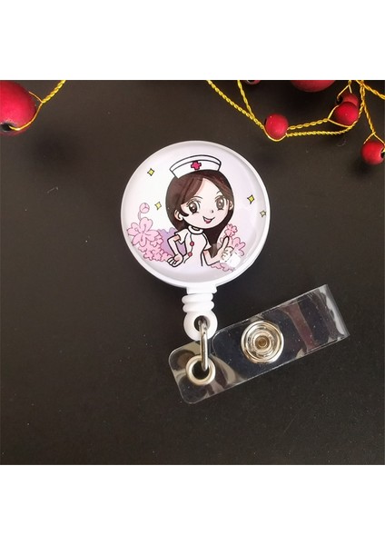 No.3 Tarzı 2021 Yeni Varış 1 Parça En Li Geri Çekilebilir Hemşire Rozet Tutucu Makara Doktor Adı Kımlık Kartı Tutucu Sergi Çalışma Kartı Tutucu (Yurt Dışından) modelleri