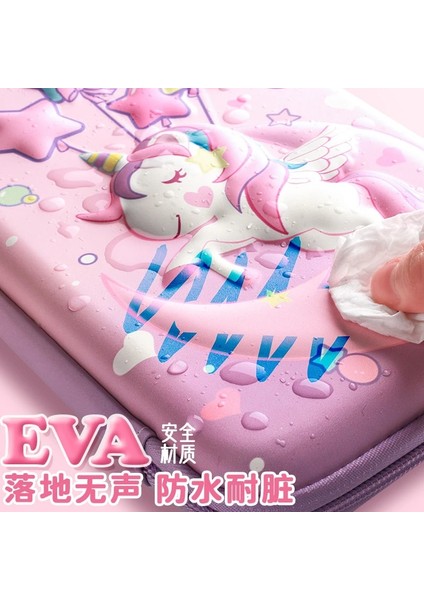 No.6 Stili 3D Eva Unicorn Sevimli Kalem Kutusu Karikatür Kırtasiye Kutusu Kalem Saklama Torbaları Büyük Kapasiteli Öğrenci Kalem Kutusu Okul Malzemeleri Hediyeler (Yurt Dışından) fırsatları