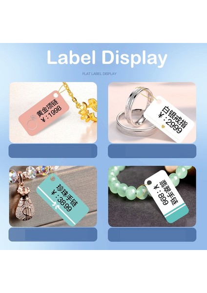 Gümüş Iplik 100M Stili Niimbot D11 D101 D110 Takı Etiket Makinesi Termal Etiket Kağıt Yeşim Asılı Etiket Takı Küpe Etiketi (Yurt Dışından) modelleri