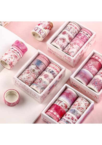 D Stili S Beden Washi Bant Seti Etiketler Scrapbooking Maskeleme Yıkama Bantları Washitape Ocean Fita Adesiva Cinta Adhesiva Decorativa Çiçek (Yurt Dışından) modelleri