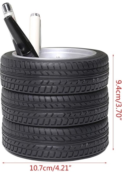 Siyah Stil Yenilik Lastik Kalem Kalem Tutucu Boya Fırçası Tutucu Şık Ev Masası Süsleri (Yurt Dışından) fırsatları