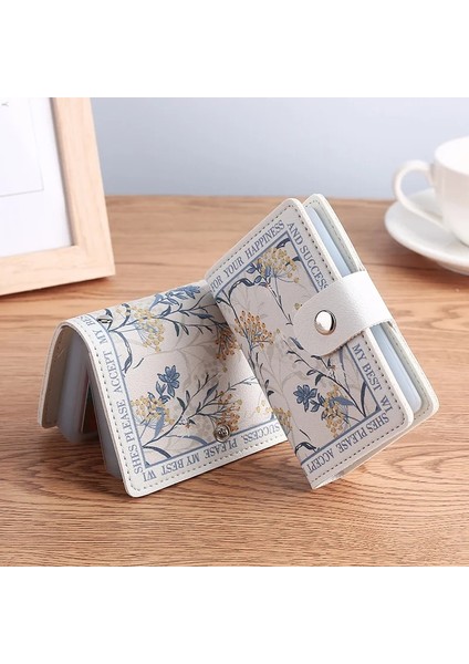 B Tarzı Yeni Çiçek Anime Kart Çantası Çoklu Kart Banka Kartı Çantası Kımlık Çantası Kadın Büyük Kapasiteli Kart Çantası Masa Assessories (Yurt Dışından) modelleri