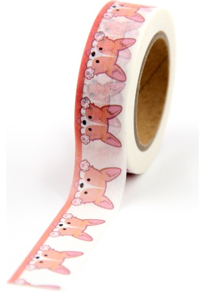 B188 Stili 1 Rulo Sevimli Lotkawaii Çiçek Gıda Hayvanlar Dekoratif Washi Bant Dıy Scrapbooking Maskeleme Bandı Okul Ofis Tedarik (Yurt Dışından)